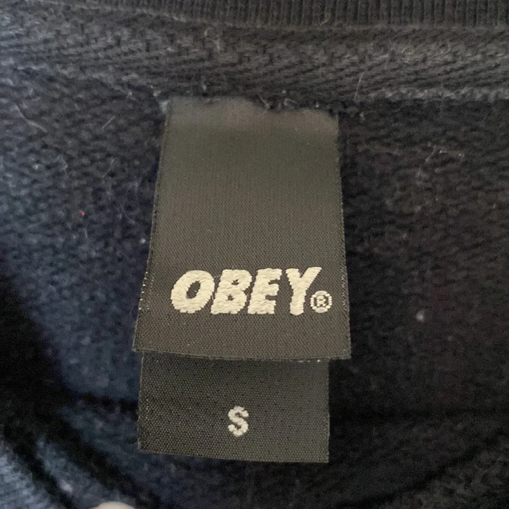 Obey Black Crewneck Sweater with Red Logo - Picture 6 of 9